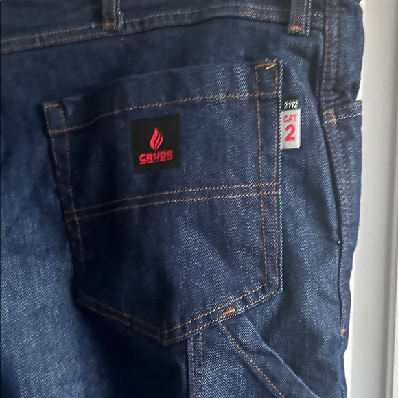 2 Crude Mens 50 X 32 flame-resistant (FR) jeans - Picture 3 of 7